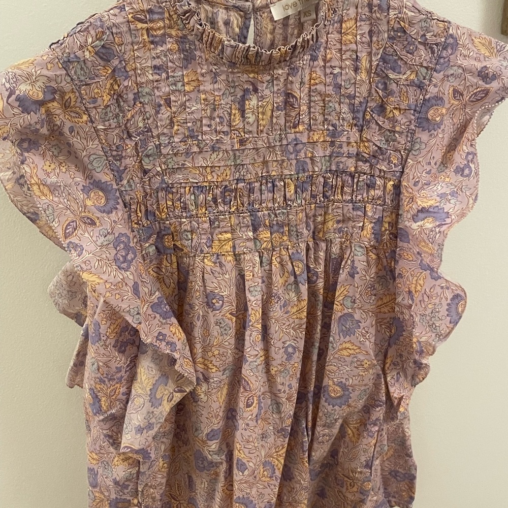 Floral Ruffle Sleeve Dress